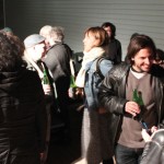 Crowd in back of the Old Y