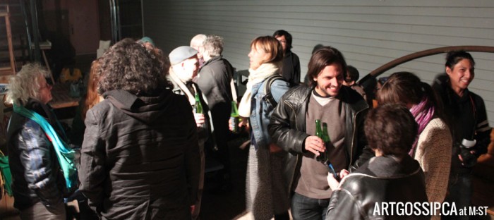 Crowd in back of the Old Y